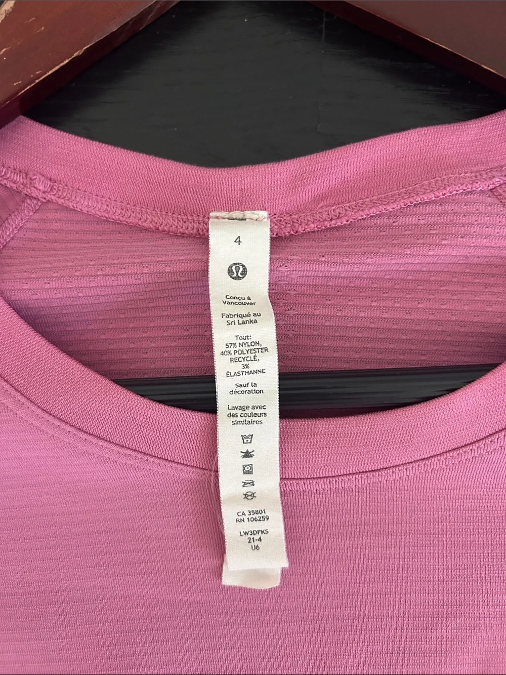 Lululemon long sleeve swiftly tech top